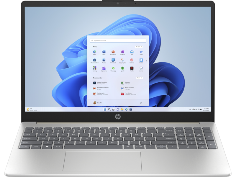 Portátil HP 15-fc0043la/AMD Ryzen™ 3 7320U 4,1 GHz/AMD Radeon/8GB LPDDR5/512GB SSD/15.6 FHD/Windows 11 Home