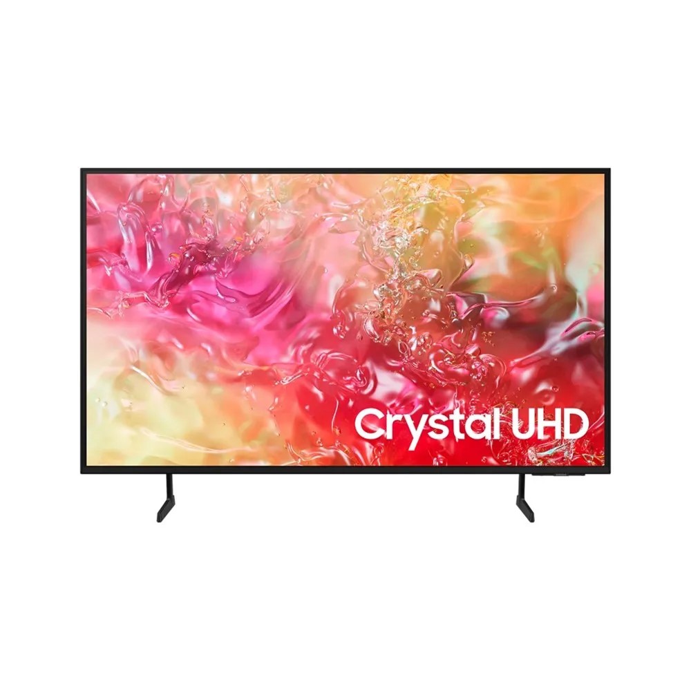 Televisor Samsung FLAT LED Smart TV 75 pulgadas Crystal UHD 4K  /3,840 x 2,160 /HDR / DVB-T2 /LAN /WIFI 5 / Bluetooth 5.2 / Google Meet / AirPlay 2 /modo ambiente/ Modo Juego/ HDMI x 3/ USB x1 /abre y edita archivos de Office/ Garantía 1 año, Ficha técnica completa en www.samsung.com.co