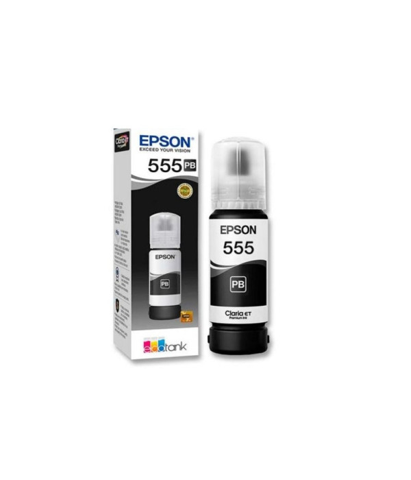 Botella Epson T555120-AL Negro fotografica, 70 ml L8180 (7.300 paginas)