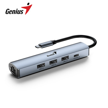 HUB 5 EN 1 DE USB 3.0 CON ETHERNET  UH-545