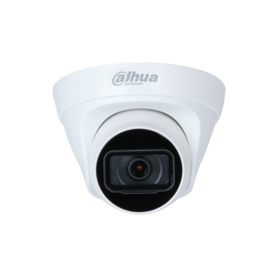 Camara Dahua Domo IP, 4MP, Lente fijo 2,8mm, Audio Incorporado, Metal/Plastico, WDR, IR30m, IP67, 12VDC / Poe