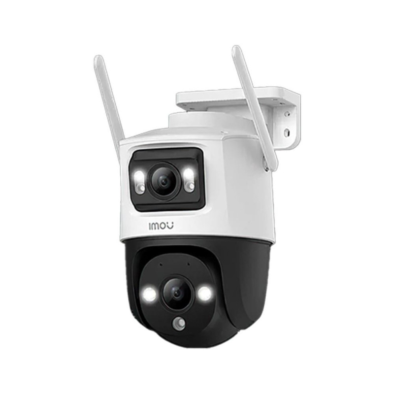  CAMARA CRUISER DUAL WIFI IP/PT 10MP (5MP LENTE FIJO/5MP LENTE PT) SMART COLOR/TRACK, COMPRESION 265/H.264, IP66, MicroSD hasta 256GB, Audio 2 vias, 2.4GHz Wi-Fi6 Connection