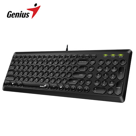 Teclado Genius SlimStar Q200 USB Alambrico Negro