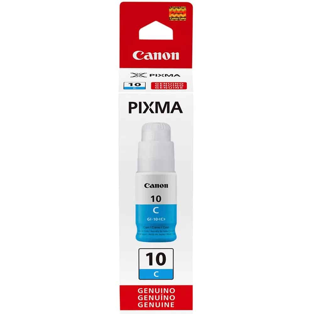 BOTELLA DE TINTA CANON GI-10 CYAN (7.700 PAG)