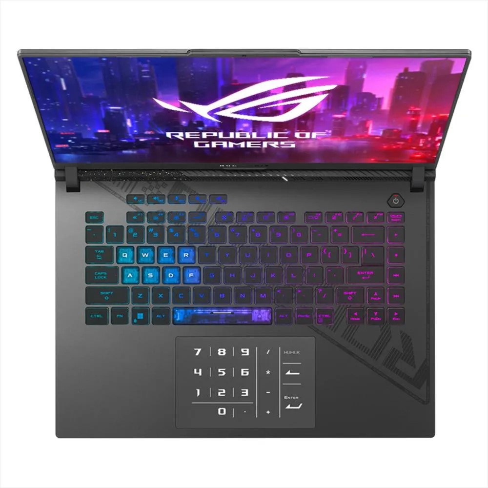 Portátil ASUS ROG/G614JI-N3140W/Intel® Core™ i9-13980HX Processor 2.2 GHz/16/FHD+/16GB/512GB/Windows 11 Home