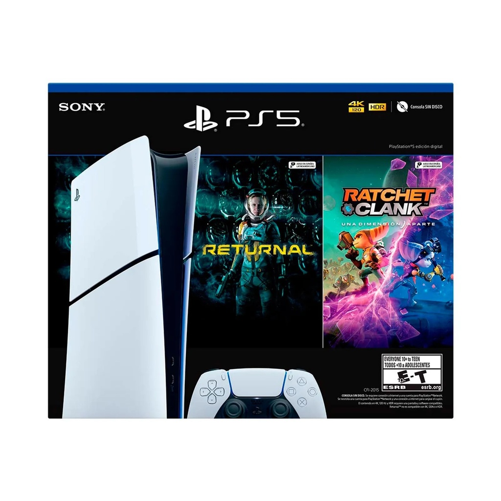 Playstation 5 HW 2015 Bundle Latam Estandar + PS5 Returnal + PS5 Ratchet