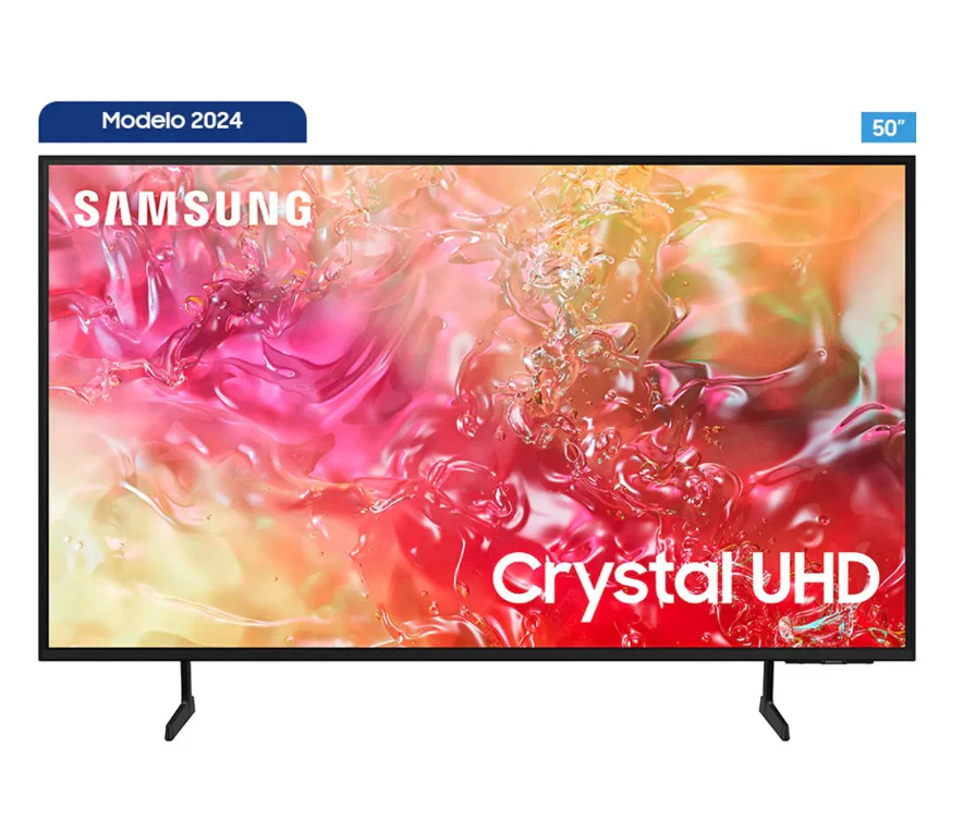 Televisor Samsung FLAT LED Smart TV 50 pulgadas Crystal UHD 4K  /3,840 x 2,160, AI,  /HDR / DVB-T2 /LAN /WIFI 5 / Bluetooth 5.2 / Google Meet / AirPlay 2 /modo ambiente/ Modo Juego/ HDMI x 3/ USB x1 /abre y edita archivos de Office/ Garantía 1 año, Ficha técnica completa en www.samsung.com.co