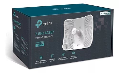 Antena TPLINK 5GHz AC 867Mbps 23dBi CPE para exteriores
