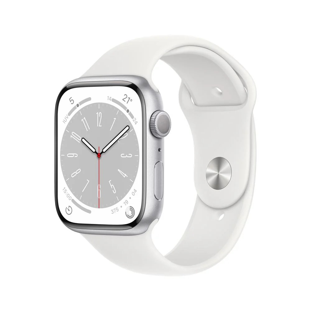 Apple Watch Series 8 (GPS) - Caja de aluminio en plata de 45 mm