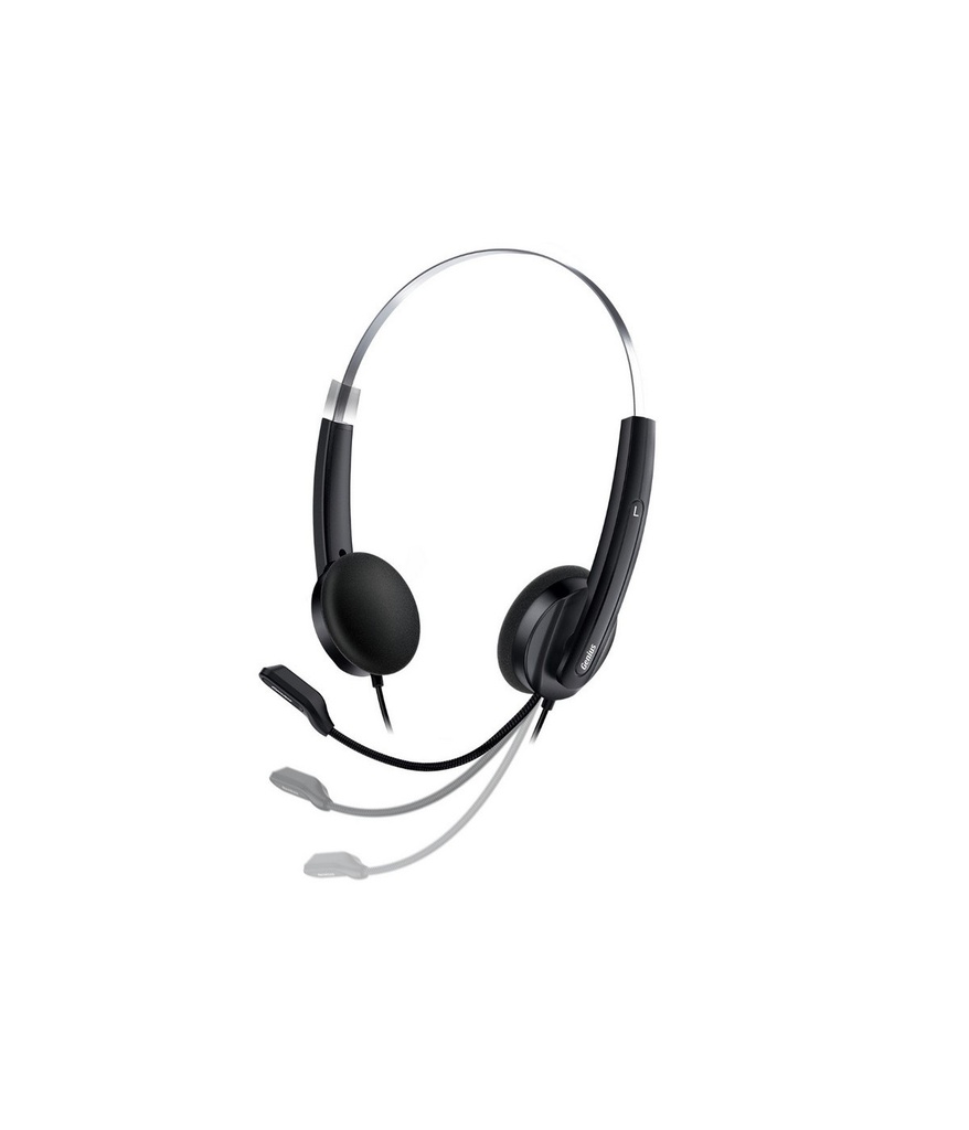 Audifono Diadema Genius HS-220U, USB Negro