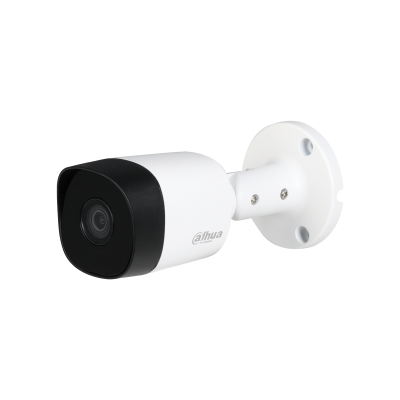 Camara Dahua Bullet, 2MP, Lente fijo 2.8mm, 4en1 (CVI/TVI/AHD/CVBS), Metalica, DWDR, Smart IR20m, IP67, 12VDC.