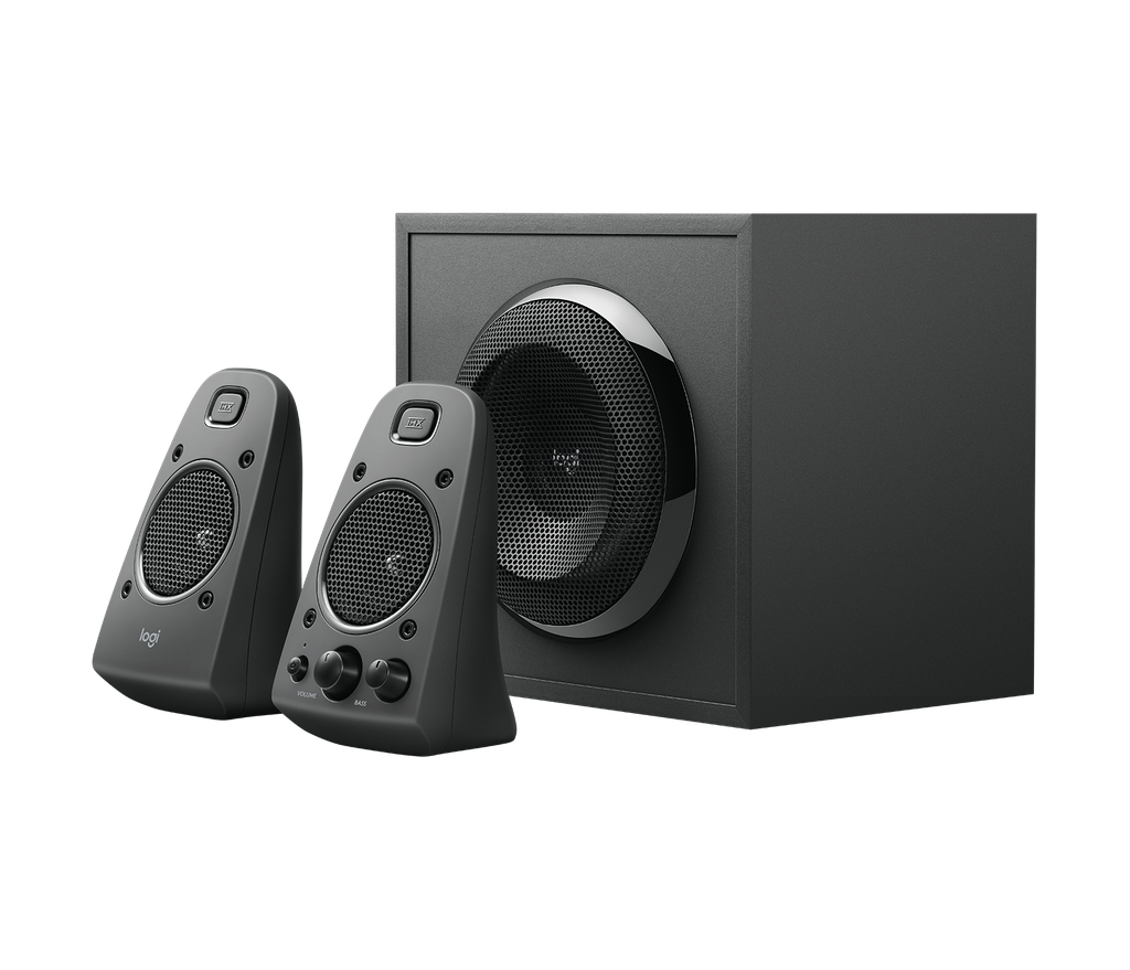 Parlante Logitech Z625 2.1 Potencia 200W color negro