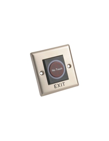 [ASF908] Boton de salida No-Touch Dahua, NA y NC, acero inoxidable.