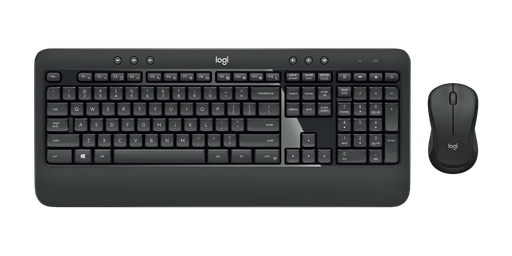 [920-008673] COMBO TECLADO/MOUSE MK540 Logitech Español Inalámbrico Receptor USB Compatible Win-Unifying Antiderrames Letras No Se Borran Garantía 1Año-NEGRO