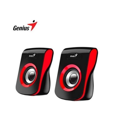 [31730026401] Parlante Genius SP-Q180 USB Rojo