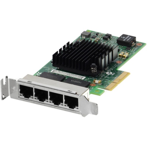 [540-BDIV] 540-BDIV Intel® Ethernet i350 Quad Port 1GbE Base-T Adapter PCIe Low Profile, V2, FIRMWARE RESTRICTIONS APPLY