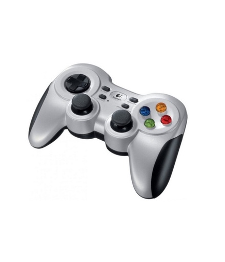 [940-000117] GAMEPAD F710 Logitech Gaming Inalámbrico Receptor USB Compatible PC-Android TV Dirección Para 4 Conmutadores Doble Efecto de Vibración Garantía 3Años-SILVER