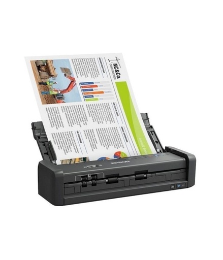 [B11B242201] Escaner  Epson WorkForce ES-300W con Wifi Portátil /Duplex 25 ppm/ADF con capacidad de 20 hojas/ Ranura especial para tarjetas/ciclo de 500 paginas diarias,