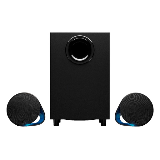 [980-001300] PARLANTES G560 2.1 PLAY ADVANCED Logitech Gaming Potencia 120W Bluetooth/USB/Plug 3.5mm Sonido 7.1 DTS:X ULTRA RGB Lightsync G HUB Garantía 1Año-NEGRO