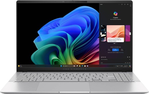 [90NB14Q2-M00850_G] Portátil ASUS Vivobook S 15 OLED / S5507QA-MA001W / Snapdragon® X Elite X1E 78 100 Processor 3.4GHz / Qualcomm® Adreno™ GPU / Qualcomm® Hexagon™ NPU 45TOPs / 32GB LPDDR5X on board / 1TB M.2 NVMe™ PCIe® 4.0 SSD / 3K (2880 x 1620) OLED 16:9 aspect ratio / 120Hz refresh rate / Windows 11 Home