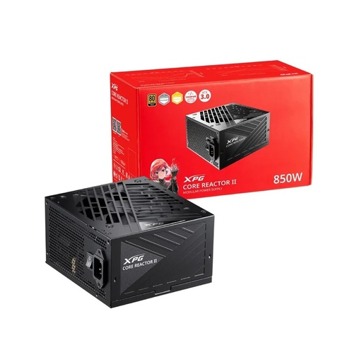 [COREREACTORII850G-BKCUS] Fuente de poder gamer XPG by ADATA COREREACTOR II / 850 Watts / Certificada 80 Plus Gold