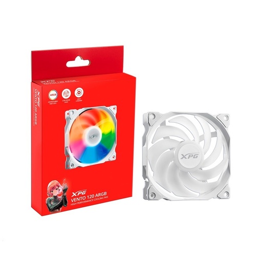 [VENTO120ARGBPWM-WHCWW] Fan Cooler (Ventilador) XPG by ADATA VENTO ARGB Blanco / 1.2