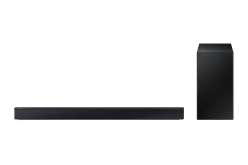 [HW-C450/ZL] Barra de sonido Samsung, Subwoofer, 2.1 canales Conexión inalámbrica con el televisor, Experiencia de sonido envolvente, Potencia 300W, Garantia de 1 Año
