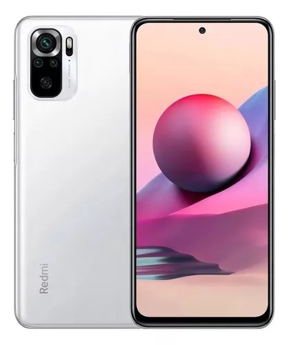 [M2101K7BL-6+128GB-Pebble White] Celular Xiaomi Redmi Note 10S Pebble White  6GB +128GB