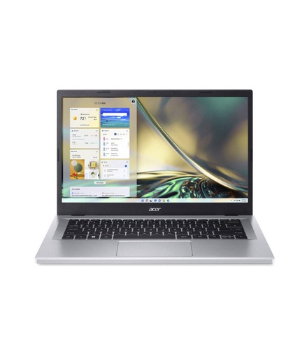 [NX.KDJAL.00F] Portatil Acer A314-36P-33ZX  FHD Ci3 N305 14 8GB DDR5(4GBx2)512GB SSD/Windows 11 Home Single Color Silver Mouse_RF2.4G_Macaron pure silver