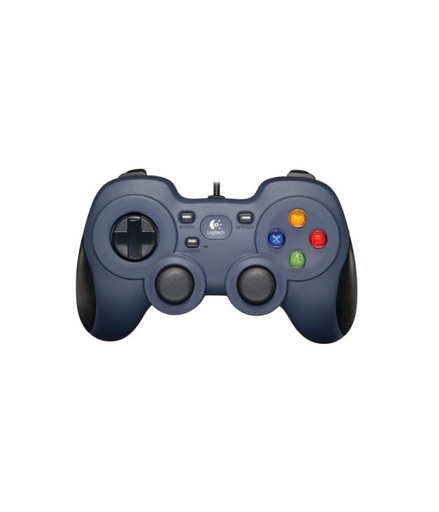 [940-000110] GAMEPAD F310 Logitech Gaming Alámbrico USB Compatible PC-Android TV Dirección Para 4 Conmutadores Cable 1.8Metros Garantía 3Años-AZUL