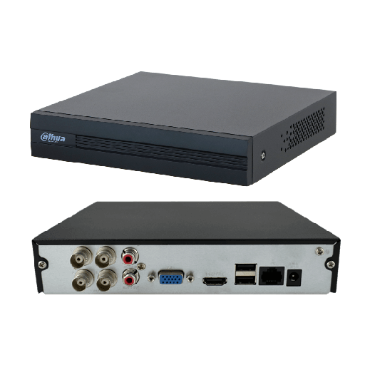 [DH-XVR1B04H-I] Grabador dahua XVR, 4 Canales, Hasta 6MP, H265+, 2 USB, 1 HDD, 1 HDMI, Hasta 6TB (Disco duro no incluido)