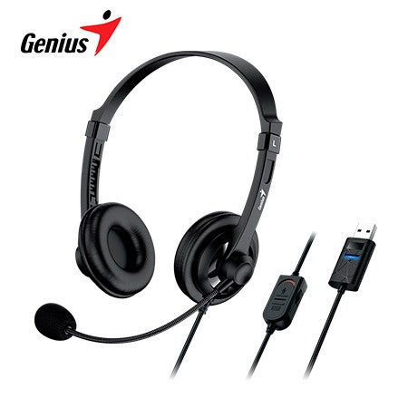 [31710021400] Auriculares GENIUS  con diadema USB HS-230U Negro