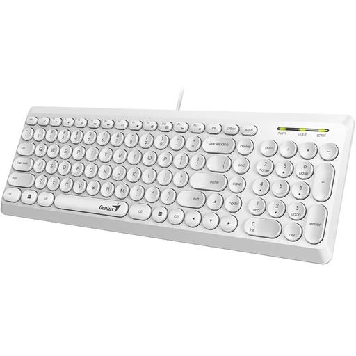 [31310020411] TECLADO USB BLANCO Q200
