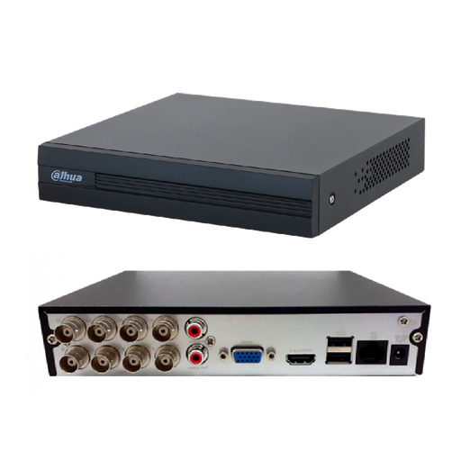 [DH-XVR1B08H-I] Grabador dahua XVR, 8 Canales, Hasta 6MP, H265+, 2 USB, 1 HDD, 1 HDMI, Hasta 6TB (Disco duro no incluido)