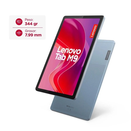 [ZAC50117CO] Tablet Lenovo M9 TB310XU Pantalla 9 Pulgadas HD Conectividad LTE Memoria 4GB + Almacenamiento 128GB Color Azul frost Incluye Folio y Film